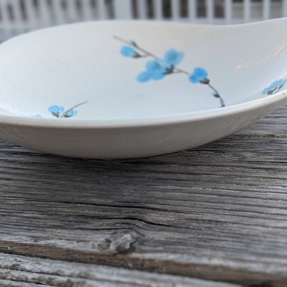 Mid Century Redwing Pottery Serving Bowl Driftwood Pattern - Picture 6 of 7